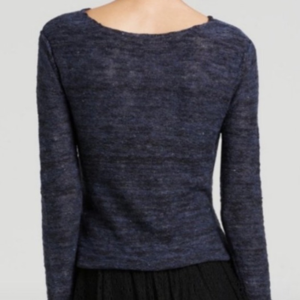 Free People Gotham Faux Wrap Marled Lightweight Sweater, M EUC - Picture 2 of 9
